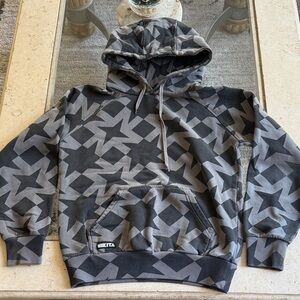 NIKITA Gray Star-Print Hoodie Sweatshirt M